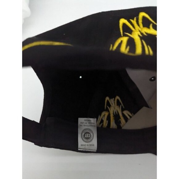 Cat Caterpillar hat cap embroidery black yellow  Adjustable   trucker  baseball - Picture 6 of 11